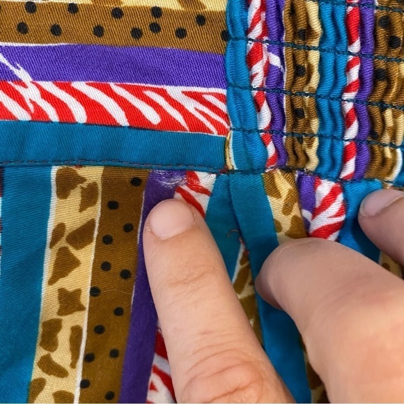 Vintage Jeanne Marc Graphic Zebra Print Striped Pants Sz Small - Picture 7 of 10